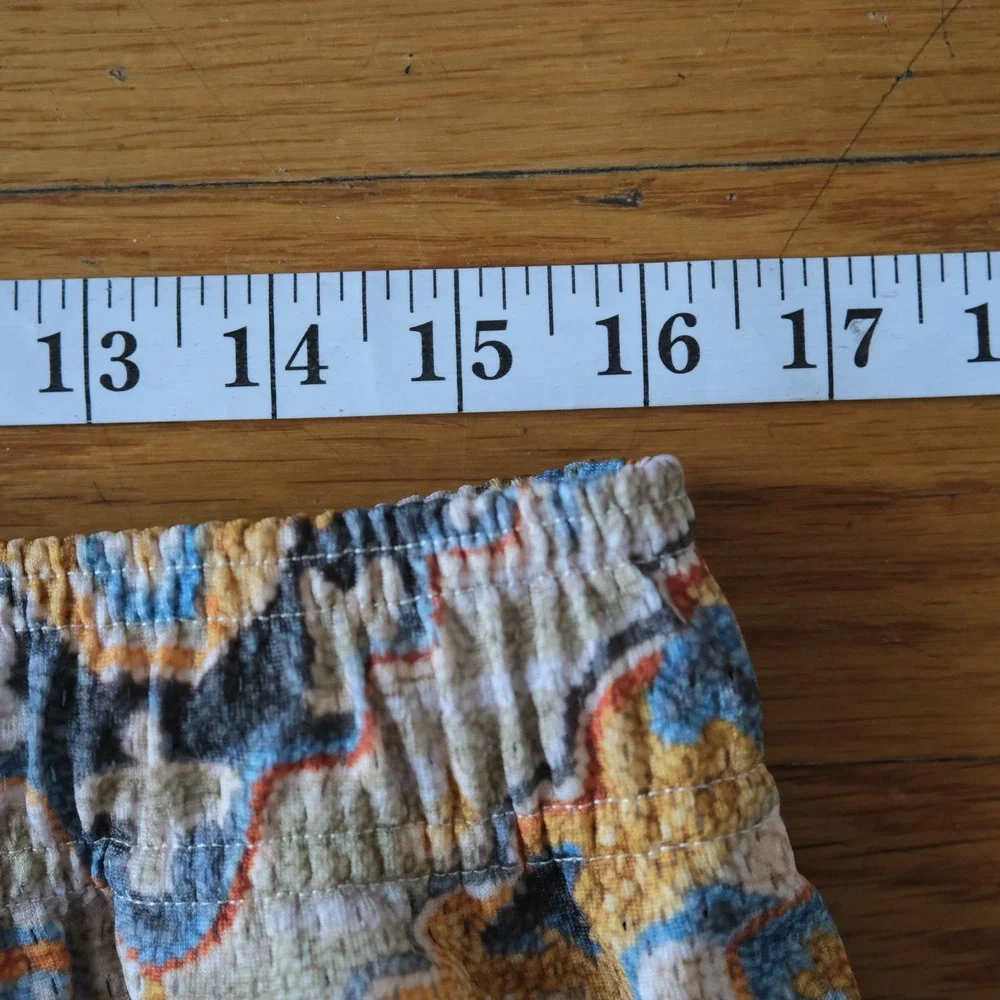 Eric Emanuel Shorts Mens Multi Tapestry Print Mesh Streetwear XXL Basic